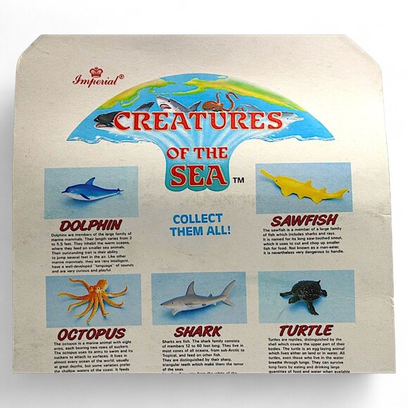Imperial Creatures Of The Sea Collectible Toy Set With Shark Stingray & Sawfish - Picture 4 of 7